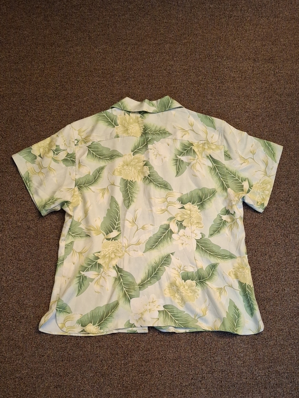 Tommy Bahama Men Hawaiian All Over Print Short Sleeve Casual Shirt Sz Large - Picture 2 of 4